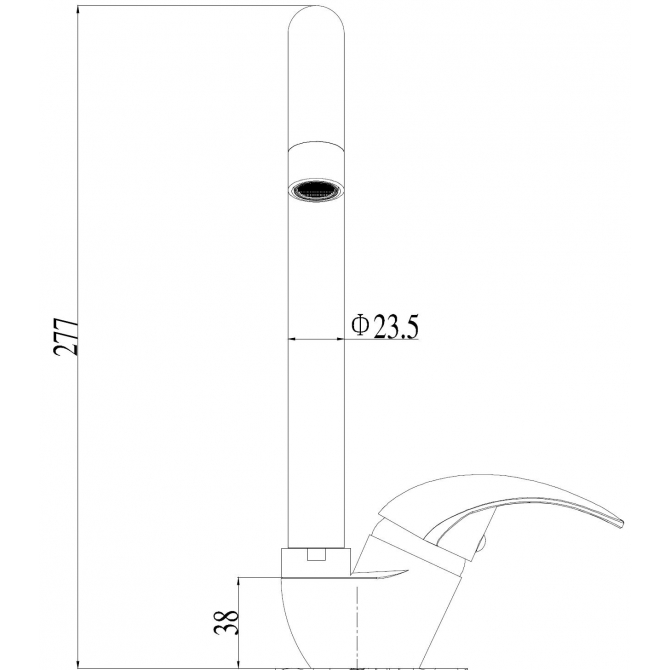 FINO schwarzer Küchenarmatur TW7020F7