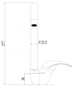 FINO schwarzer Küchenarmatur TW7020F7